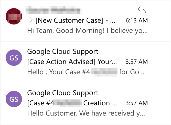 GCP multiple emails